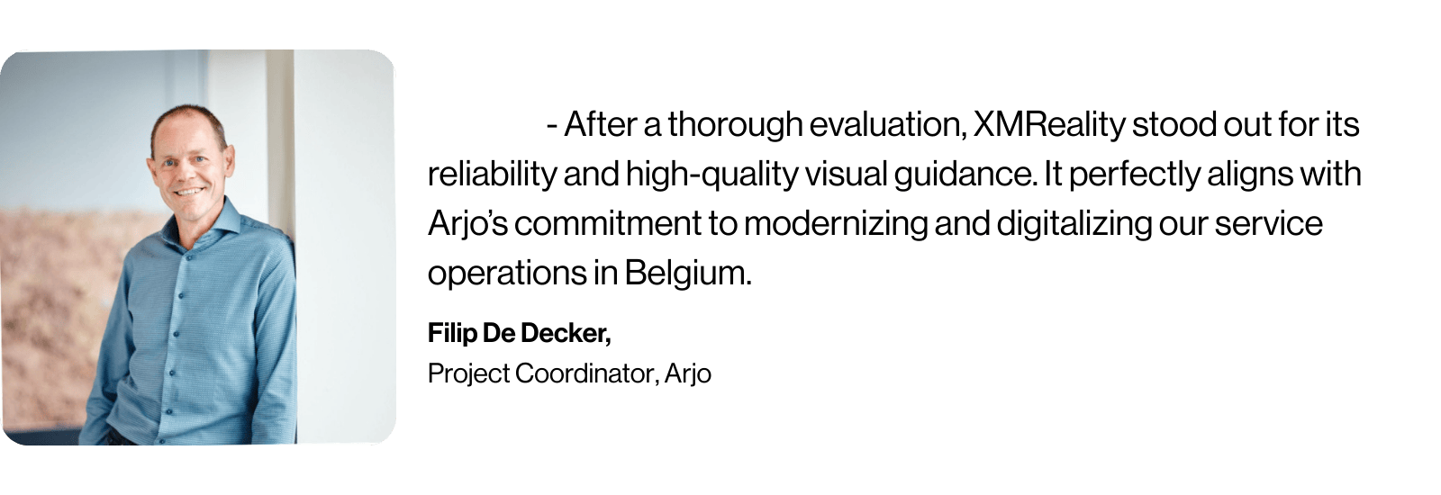 Filip De Decker, Arjo