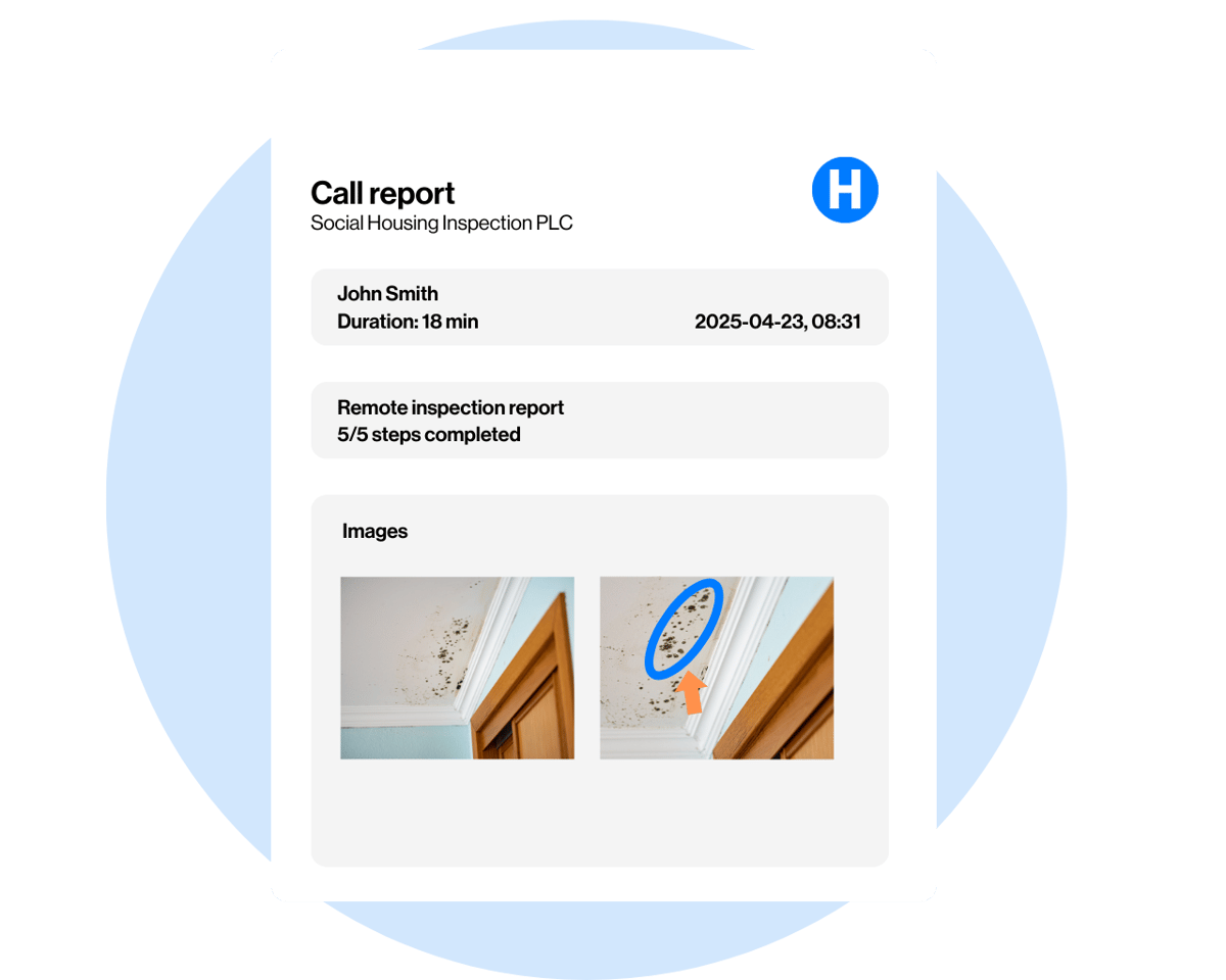 Remote inspection documentation