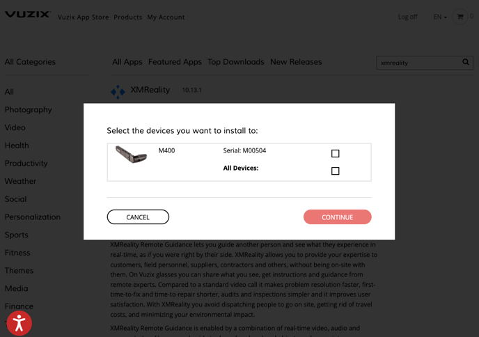 Vuzix - 6 - Choose device
