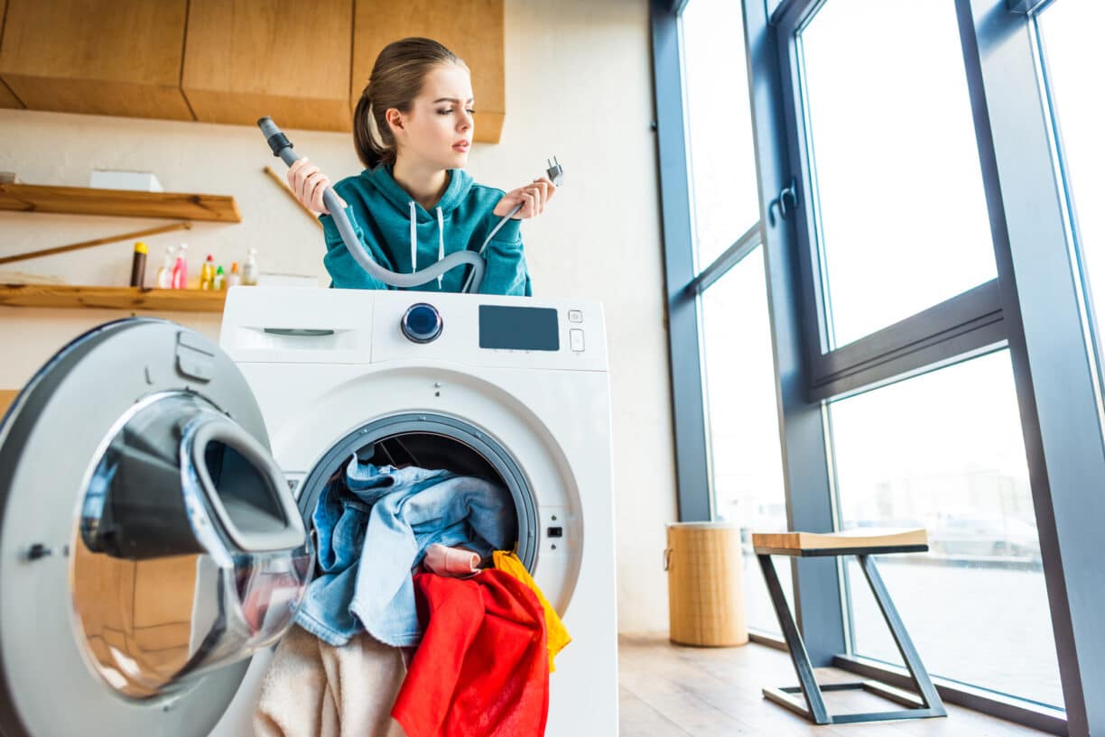 Broken washing machine